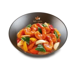 Crevette sauce piquante