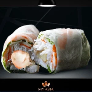 Rouleau de printemps au crabe et crevette
