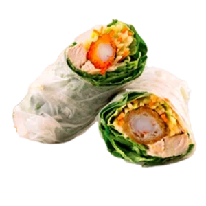 Rouleau de printemps crispy et poulet crousti