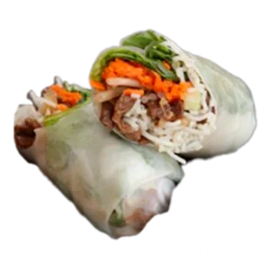 Rouleau de printemps au caramel poulet