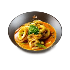 Seiche curry doux